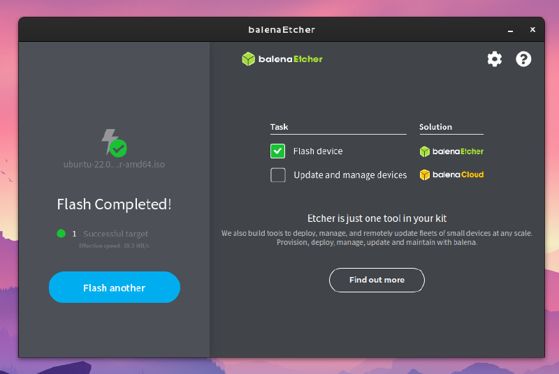 Done, you can now remove the USB flash drive