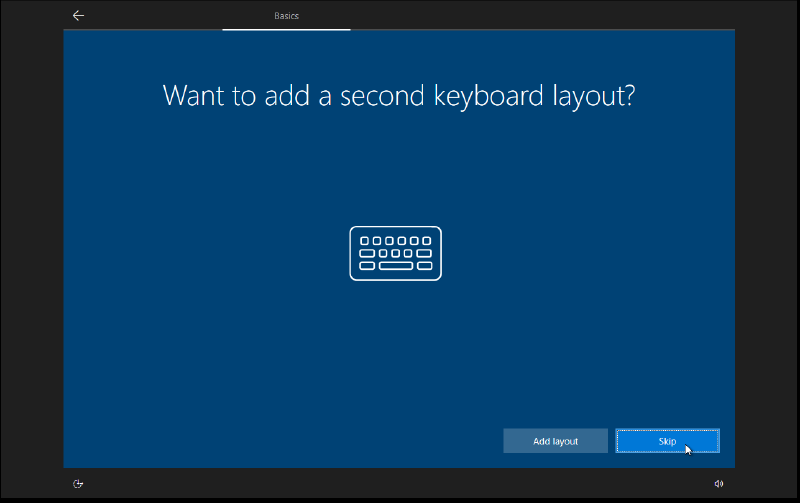 Add a second layout if wanted