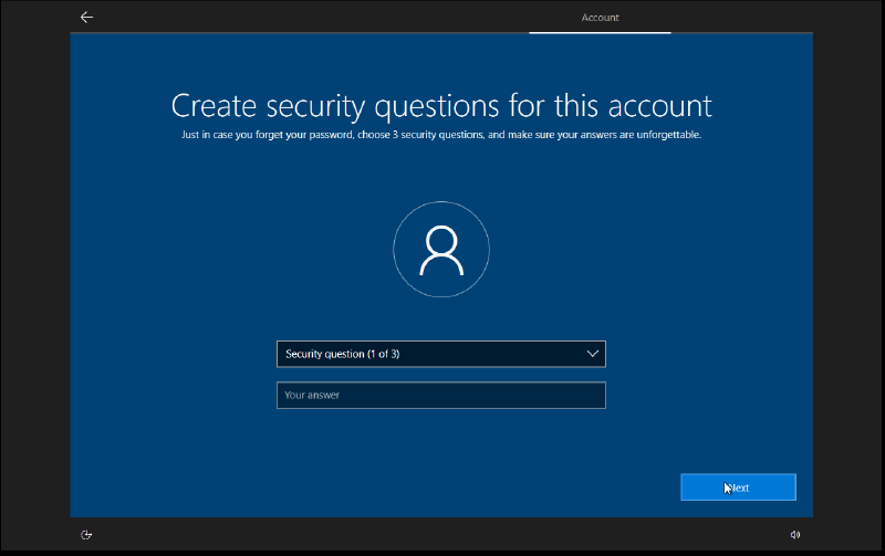 Security questions