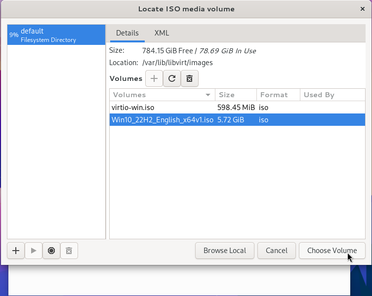 Locate ISO media volume