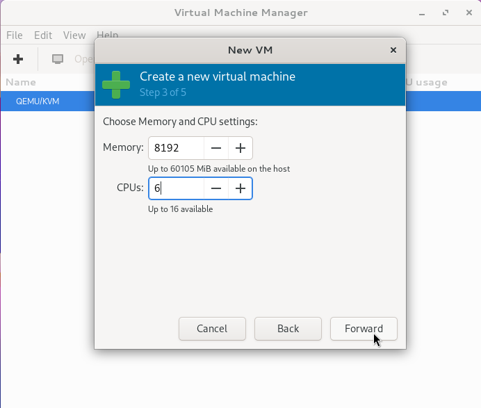 Memory + CPUs